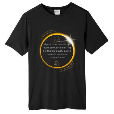 Epic Cosmic Eclipse Surprise Birthday Bash Print Tall Fusion ChromaSoft Performance T-Shirt