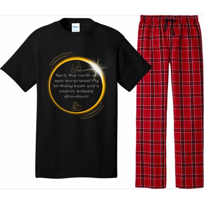 Epic Cosmic Eclipse Surprise Birthday Bash Print Pajama Set