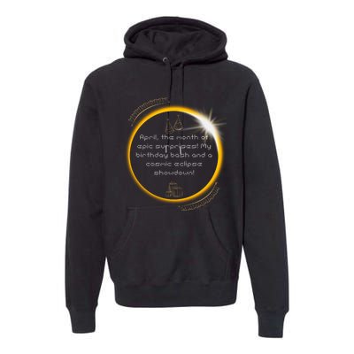 Epic Cosmic Eclipse Surprise Birthday Bash Print Premium Hoodie