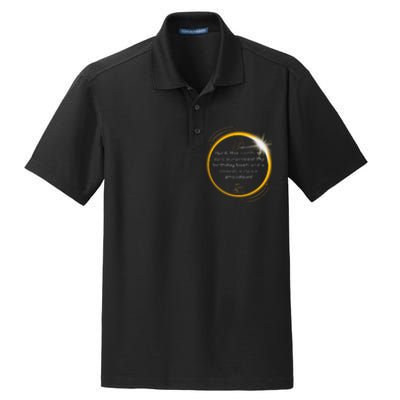 Epic Cosmic Eclipse Surprise Birthday Bash Print Dry Zone Grid Polo