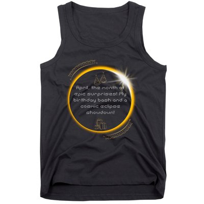 Epic Cosmic Eclipse Surprise Birthday Bash Print Tank Top