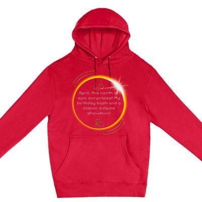 Epic Cosmic Eclipse Surprise Birthday Bash Print Premium Pullover Hoodie