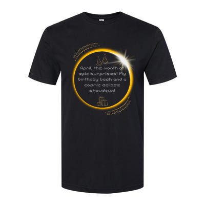 Epic Cosmic Eclipse Surprise Birthday Bash Print Softstyle CVC T-Shirt