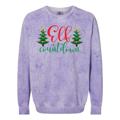 Elf Countdown Colorblast Crewneck Sweatshirt