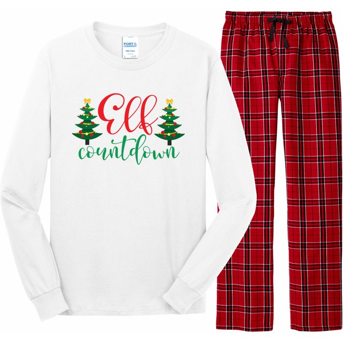 Elf Countdown Long Sleeve Pajama Set