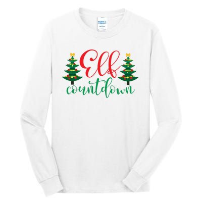 Elf Countdown Tall Long Sleeve T-Shirt