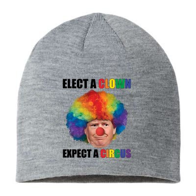 Elect Clown Expect A Circus Anti Trump Sustainable Beanie