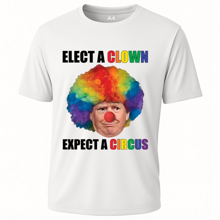 Elect Clown Expect A Circus Anti Trump Cooling Performance Crew T-Shirt
