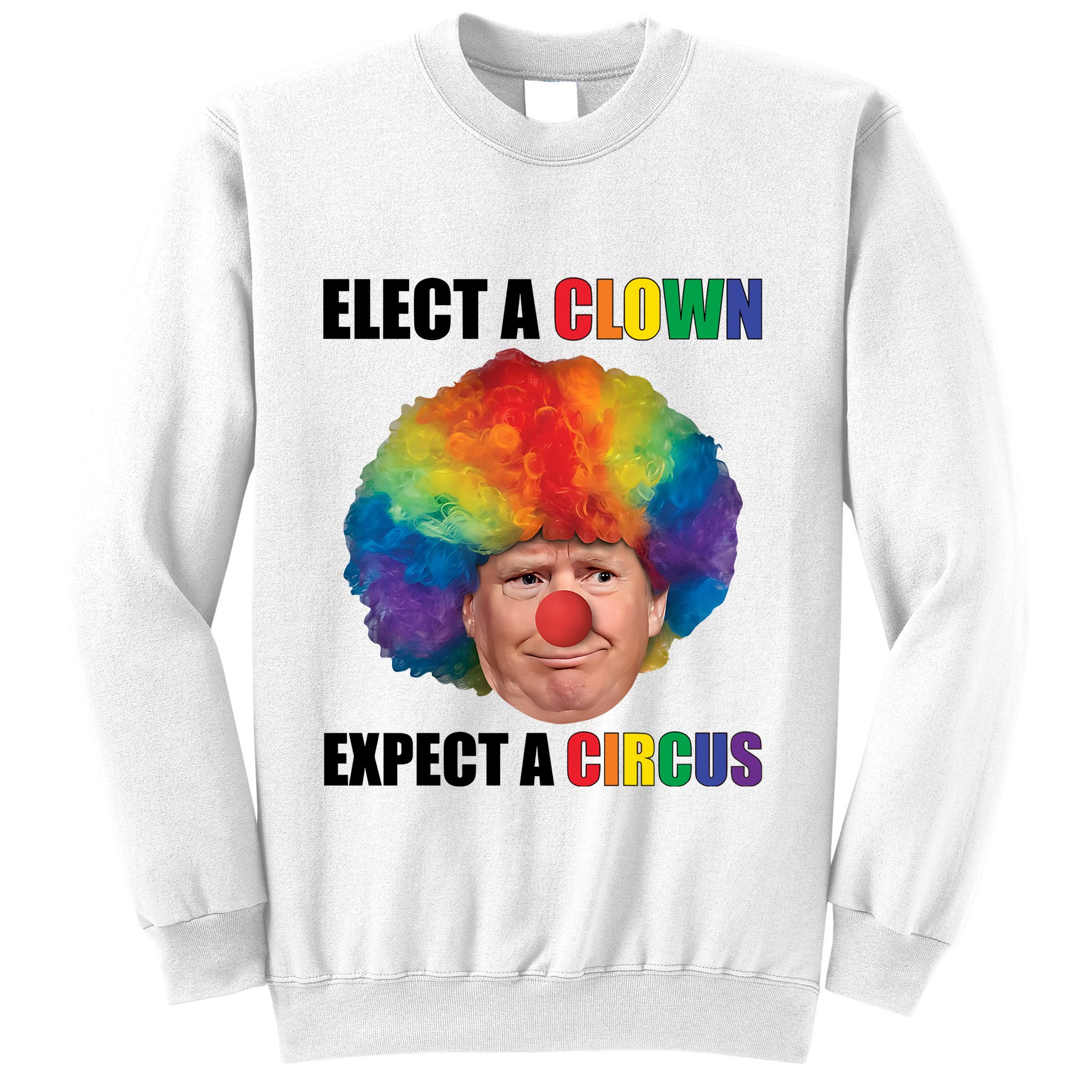 Elect Clown Expect A Circus Anti Trump Sweatshirt