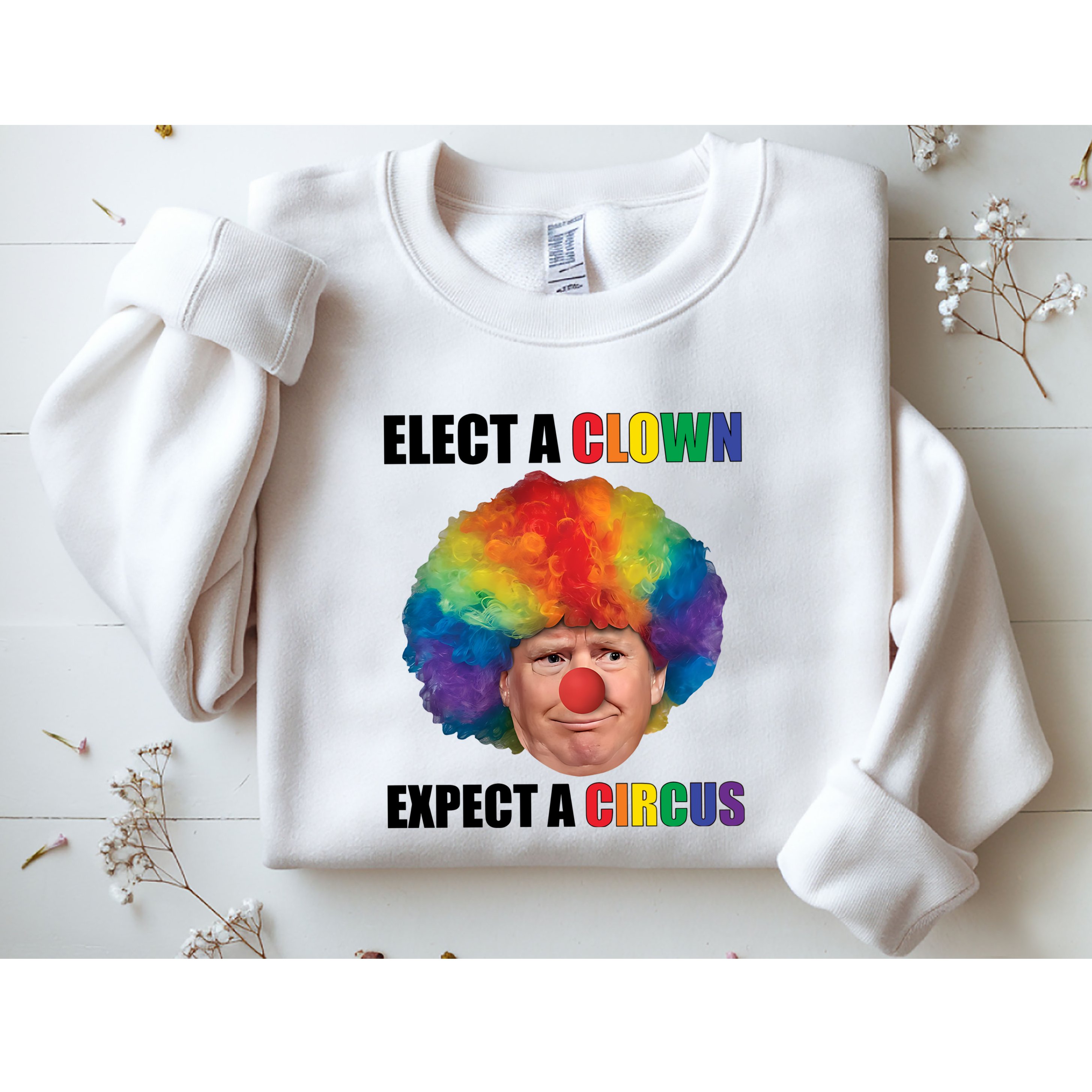 Elect Clown Expect A Circus Anti Trump Sweatshirt