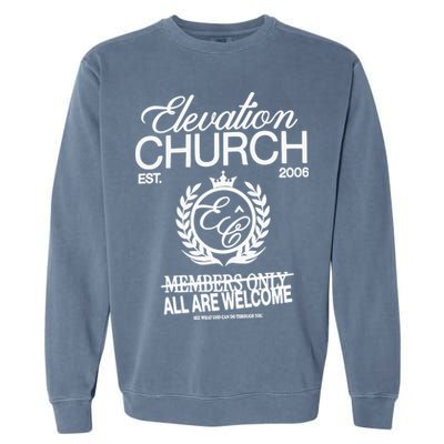 Elevation Church Ec Hunter Garment-Dyed Sweatshirt