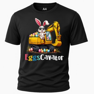 Eggs Cavator Easter Bunny Excavator Easter Performance Shirt