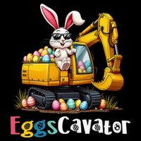 Eggs Cavator Easter Bunny Excavator Easter 16 in Basic Backpack