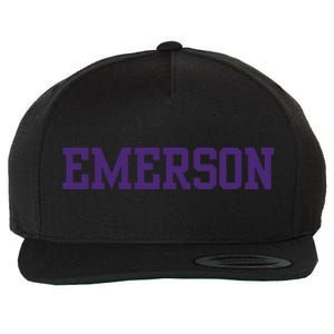 Emerson College Wool Snapback Cap