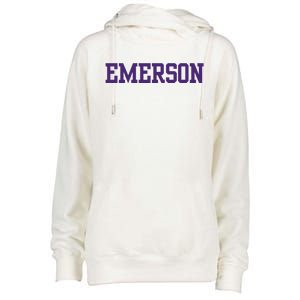 Emerson College Womens Funnel Neck Pullover Hood