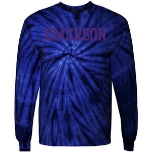 Emerson College Tie-Dye Long Sleeve Shirt