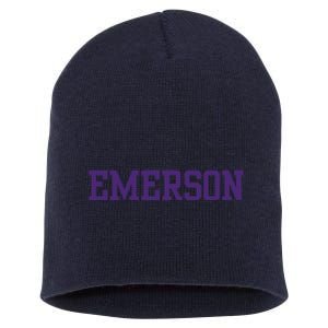 Emerson College Short Acrylic Beanie