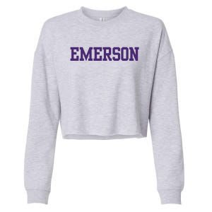 Emerson College Cropped Pullover Crew