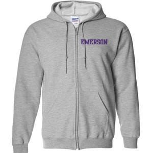 Emerson College Full Zip Hoodie