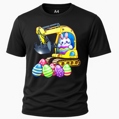 Eggs Cavator Easter Bunny Rabbit Excavator Performance Shirt