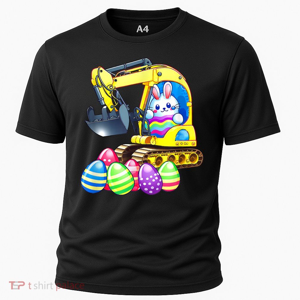 Eggs Cavator Easter Bunny Rabbit Excavator Performance Shirt