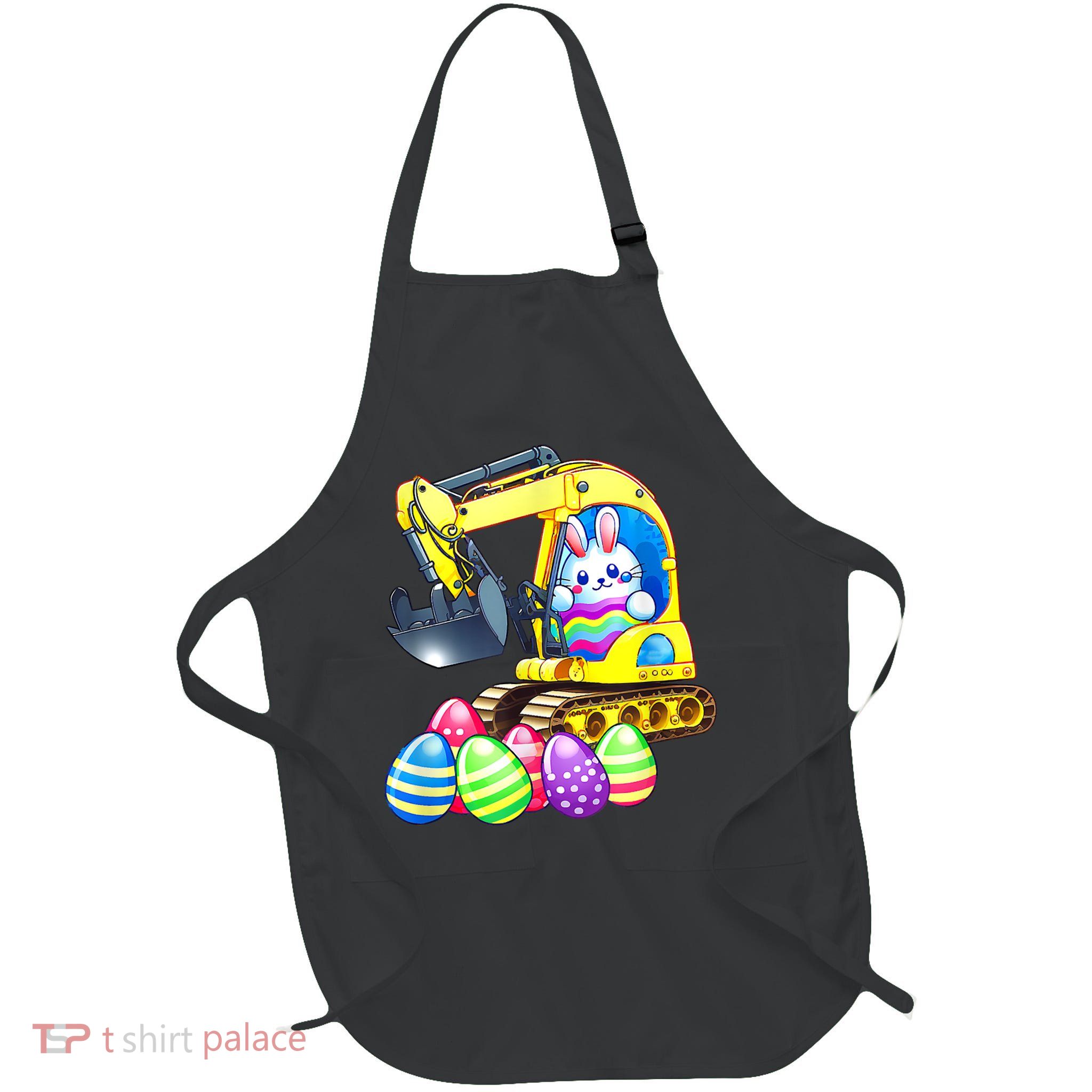 Eggs Cavator Easter Bunny Rabbit Excavator Apron
