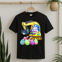 Eggs Cavator Easter Bunny Rabbit Excavator T-Shirt