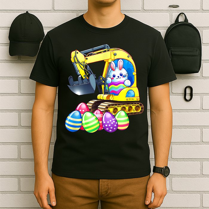 Eggs Cavator Easter Bunny Rabbit Excavator T-Shirt