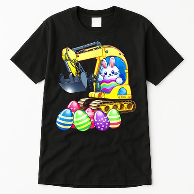 Eggs Cavator Easter Bunny Rabbit Excavator Tall T-Shirt