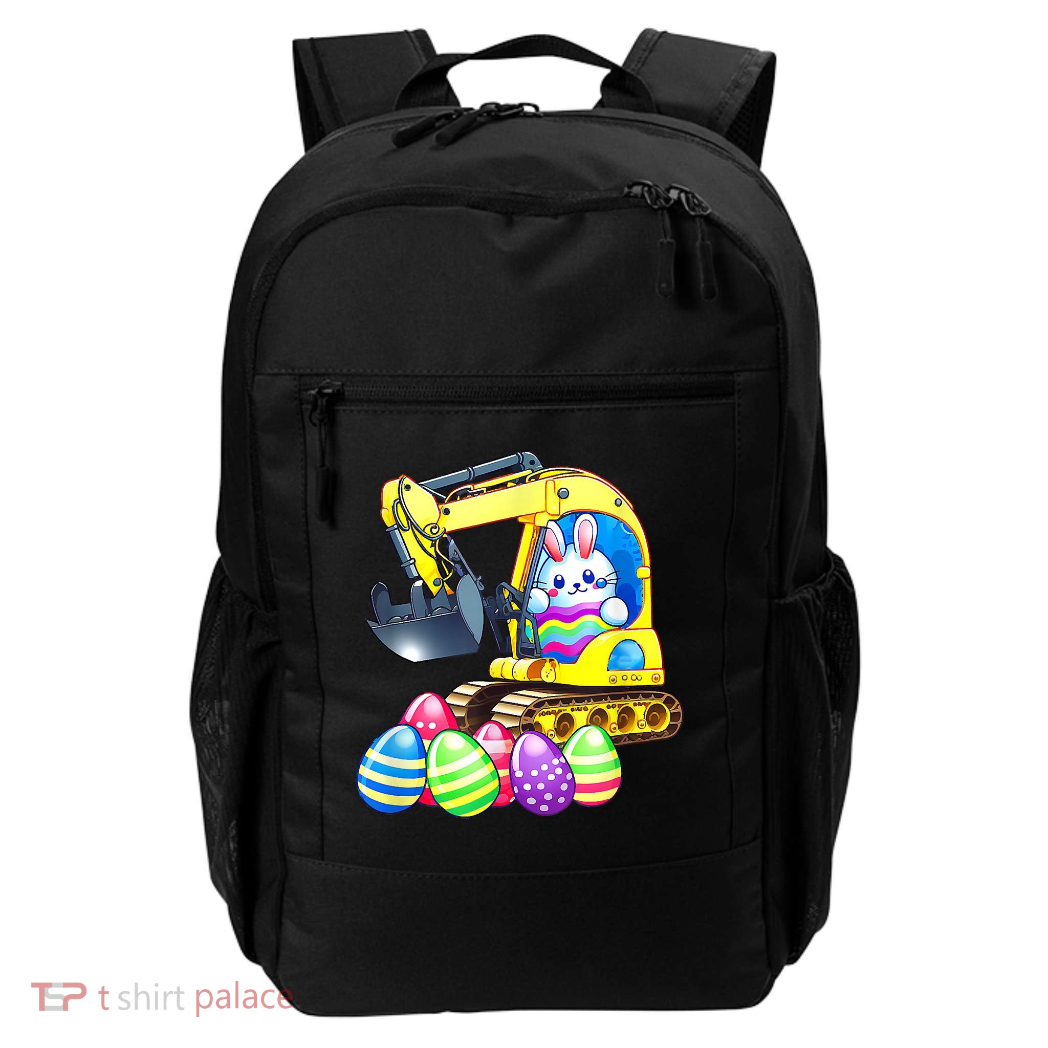 Eggs Cavator Easter Bunny Rabbit Excavator Backpack