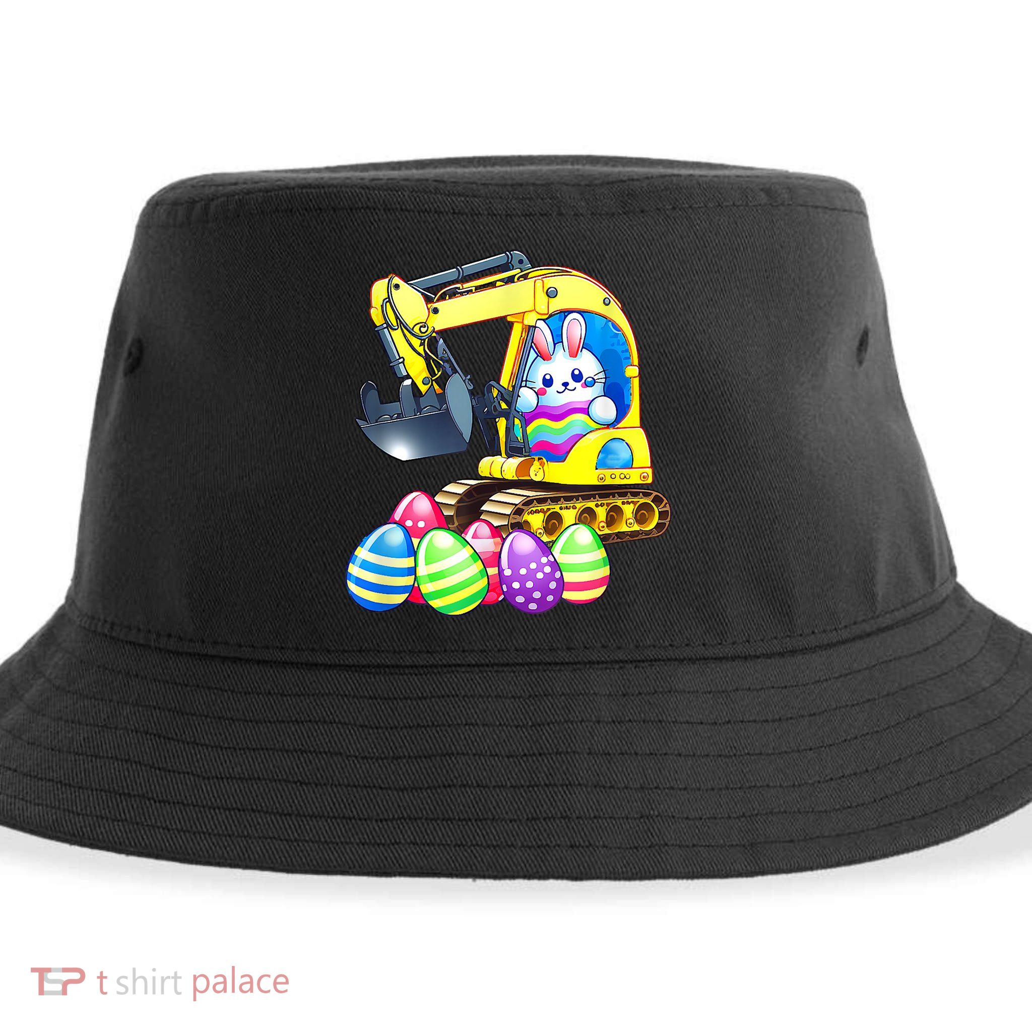 Eggs Cavator Easter Bunny Rabbit Excavator Sustainable Bucket Hat
