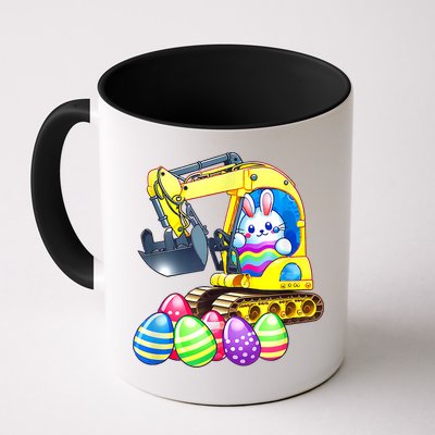 Eggs Cavator Easter Bunny Rabbit Excavator Mug