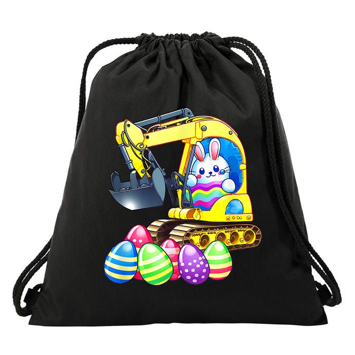 Eggs Cavator Easter Bunny Rabbit Excavator Drawstring Bag
