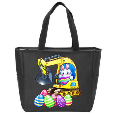 Eggs Cavator Easter Bunny Rabbit Excavator Zip Tote Bag