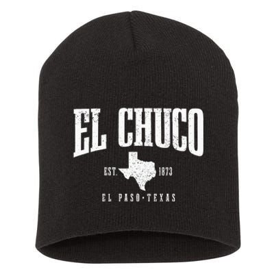 El Chuco El Paso Texas Pride Vintage Est 1873 Short Acrylic Beanie