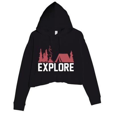 Explore Camp Crop Fleece Hoodie