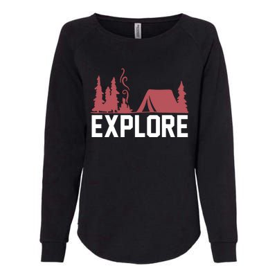 Explore Camp Womens California Wash Sweatshirt