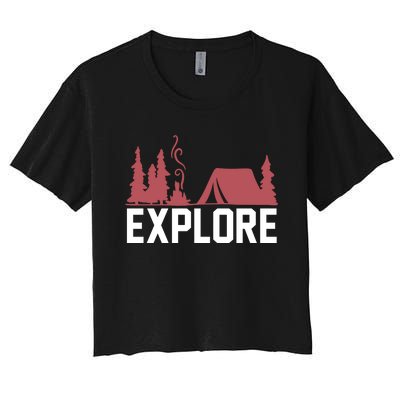 Explore Camp Women's Crop Top Tee