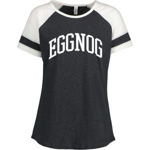 Eggnog Christmas Enza Ladies Jersey Colorblock Tee