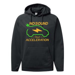 Electric Car Electric Car Acceleration Car Electricity Gift Performance Fleece Hoodie