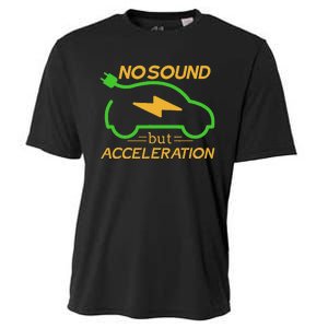 Electric Car Electric Car Acceleration Car Electricity Gift Cooling Performance Crew T-Shirt