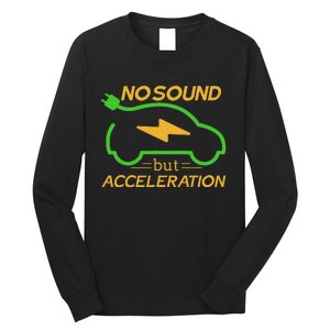 Electric Car Electric Car Acceleration Car Electricity Gift Long Sleeve Shirt