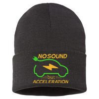 Electric Car Electric Car Acceleration Car Electricity Gift Sustainable Knit Beanie