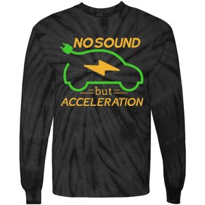 Electric Car Electric Car Acceleration Car Electricity Gift Tie-Dye Long Sleeve Shirt