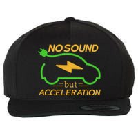 Electric Car Electric Car Acceleration Car Electricity Gift Wool Snapback Cap