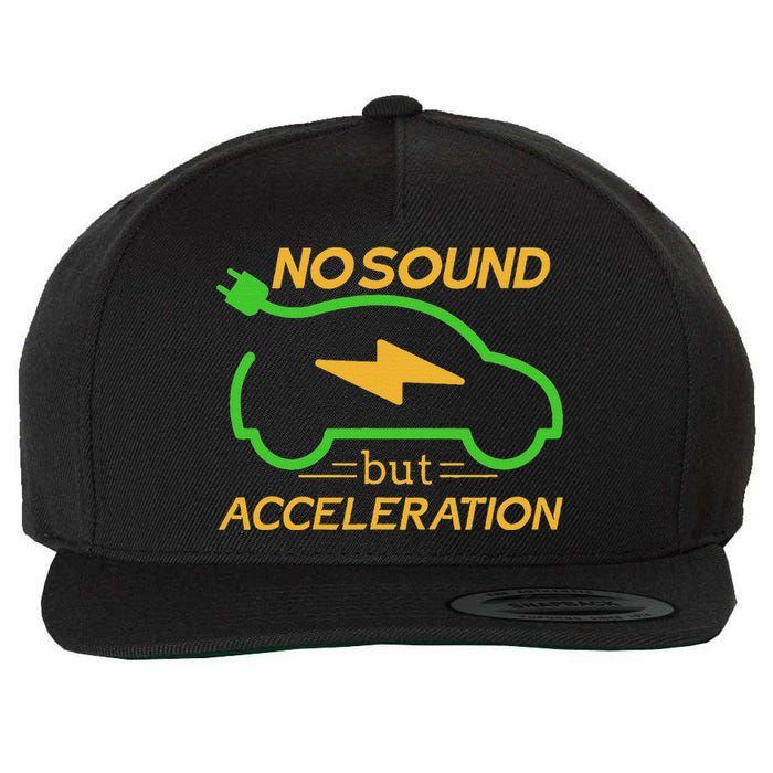 Electric Car Electric Car Acceleration Car Electricity Gift Wool Snapback Cap