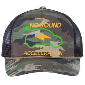 Electric Car Electric Car Acceleration Car Electricity Gift Retro Rope Trucker Hat Cap