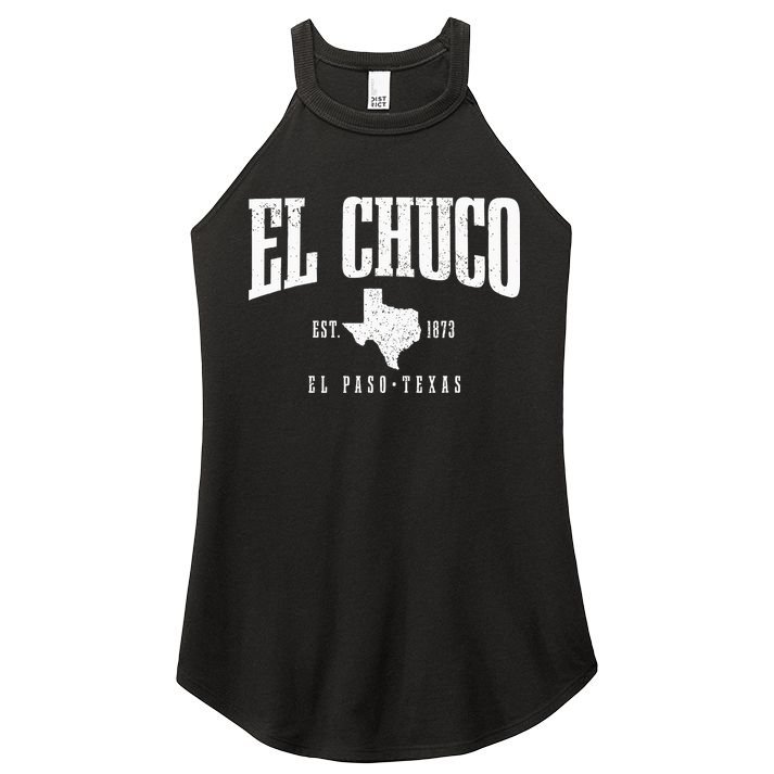 El Chuco El Paso Texas Pride Vintage Est 1873 Women's Perfect Tri Rocker Tank