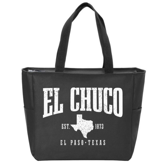 El Chuco El Paso Texas Pride Vintage Est 1873 Zip Tote Bag