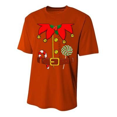 Elf Costume Elves Lover Family Matching Merry Christmas PJS Performance Sprint T-Shirt